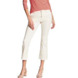 J. CREW Cream Color “Sammie” Khaki Cropped Pants Size 26 NWOT!